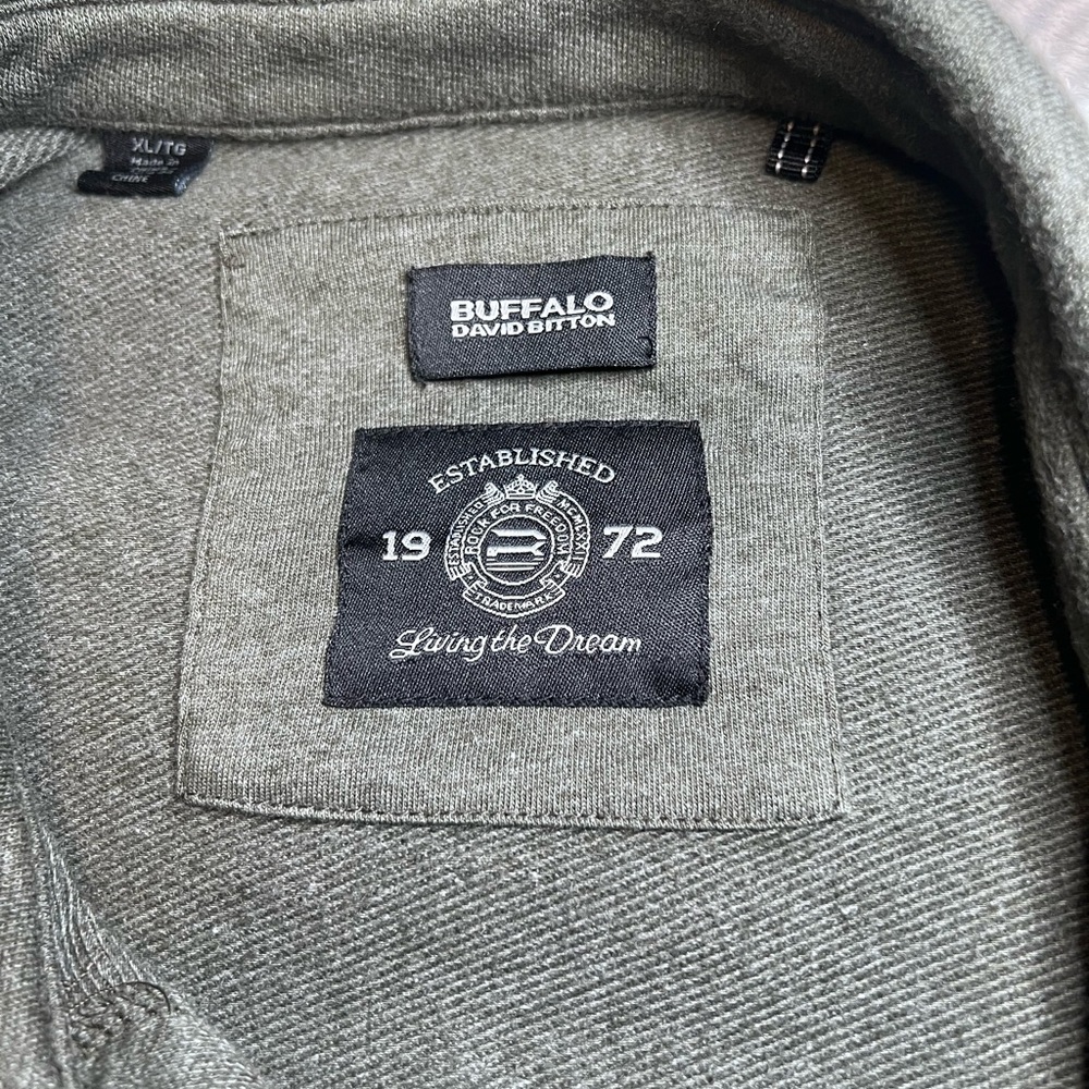 Buffalo David Bitton Gray green shirt jacket